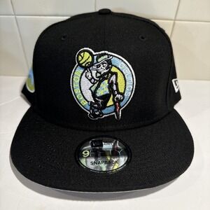 Boston Celtics New Era 9Fifty Snapback Hat Cap Color Pack Black Adjustable NEW